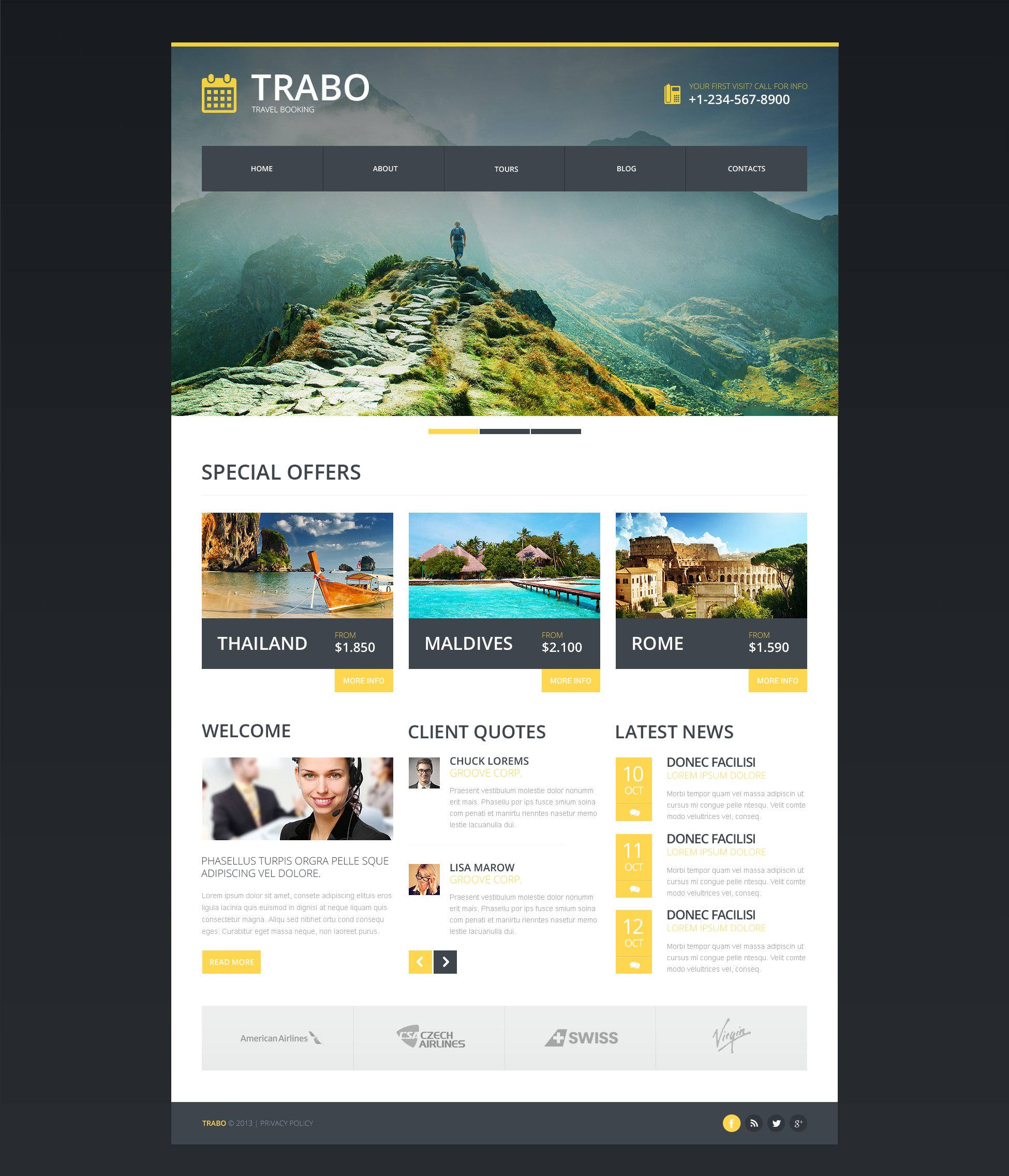 tour and travel website templates